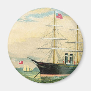 Inman Steamship Företag Magnet
