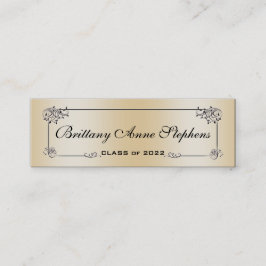 Inmatning av kortet Elegant Guld i Namn vid Ro