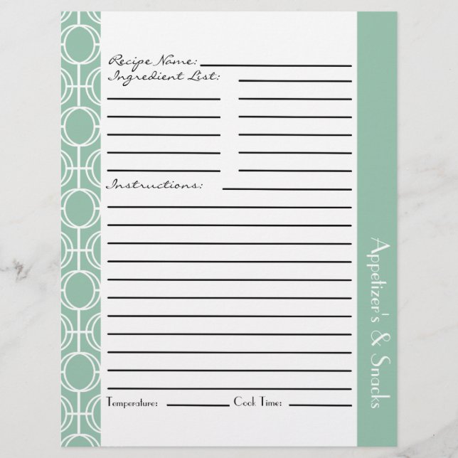 Inmatningar för länkade eternity Ringar Recept - M (Framsida)