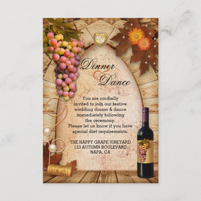 Inmatningskort för bröllop tilläggskort (Framsida)