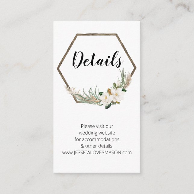 Inmatningskort för Bröllop Tilläggskort (Framsida)