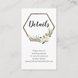 Inmatningskort för Bröllop Tilläggskort