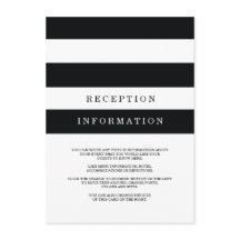 Inmatningskort för chic Black Rand Bröllop