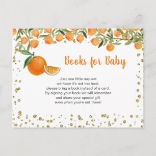 Inmatningskort för Citrus Orange Baby Bokar Vykort