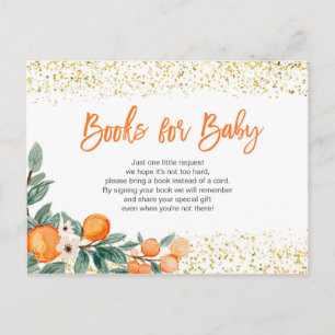 Inmatningskort för Cutie Orange Citrus Baby Bokar Vykort