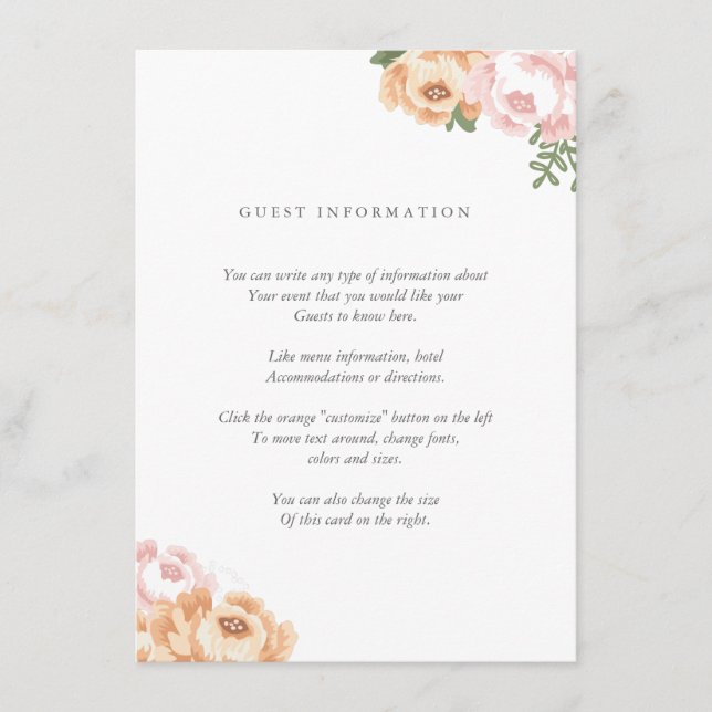 Inmatningskort för elegant Mason Burk Tilläggskort (Framsida)