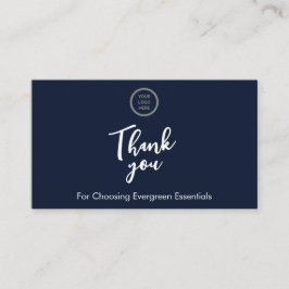 Inmatningskort för inkommande blått QR-kodsreturbe Visitkort