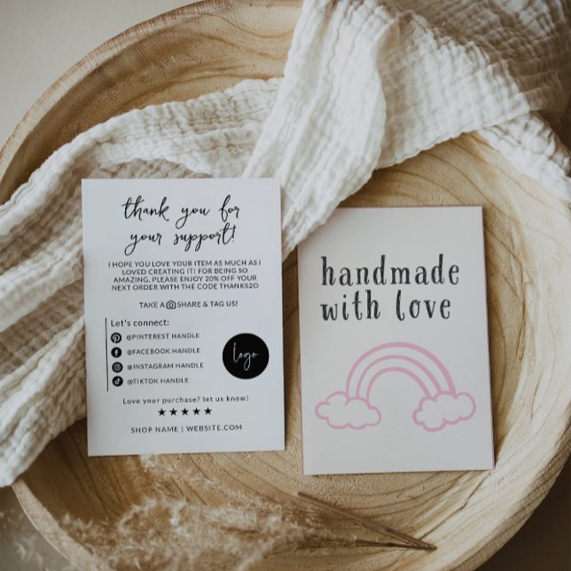 Inmatningskort för Modern Business Paket Tack Kort (Skapare uppladdad)