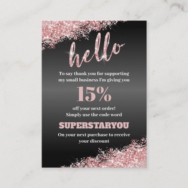 Inmatningskort för professionell Black Ro Guld Tac Visitkort (Framsida)