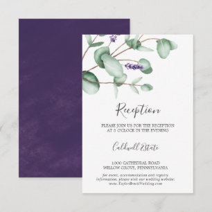 Inmatningskort för Rustik lavender & Eucalyptus Re Tilläggskort