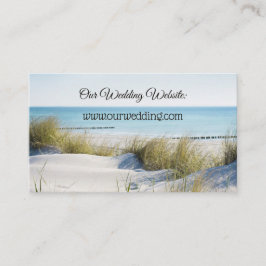Inmatningskort för Sand Dunes och Beach Wedding We Tilläggskort