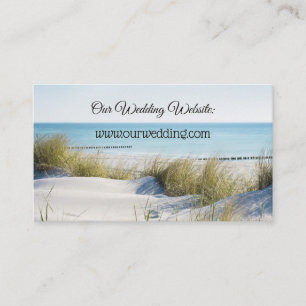 Inmatningskort för Sand Dunes och Beach Wedding We Tilläggskort