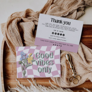 Inmatningskort för Small Business Paket Tack Kort