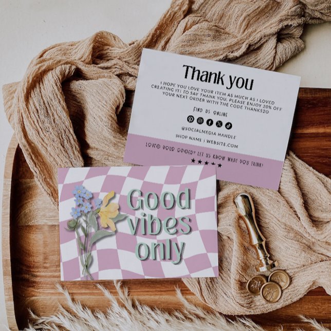 Inmatningskort för Small Business Paket Tack Kort (Skapare uppladdad)