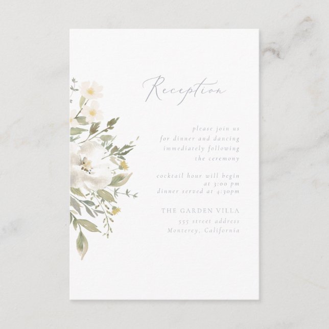 Inmatningskort för Wildblomma Romantik Tilläggskort (Framsida)