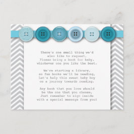 Inmatningskort med blå knapp vykort