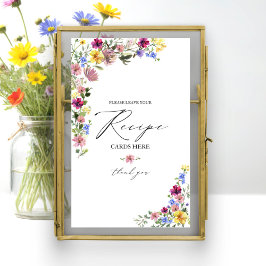 Inmatningskortet för Möhippan Boho Wildblomma Poster
