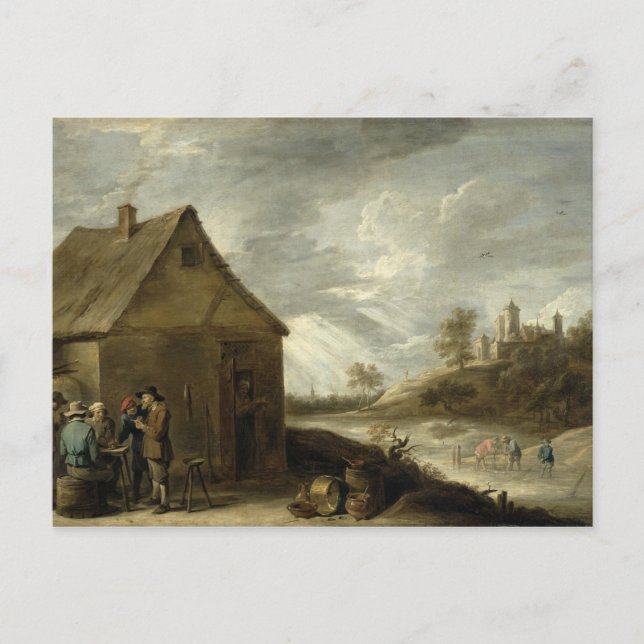 Inn av en flod vykort (Framsida)