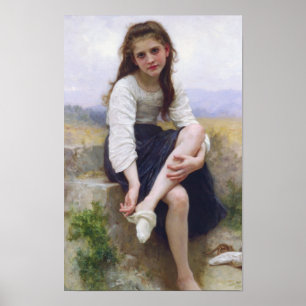 Innan badet av William Bougereau Poster