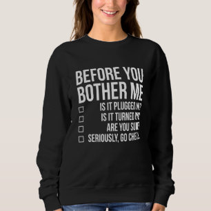 Innan du badar i Tech Techie Funny IT Sysadmin T Shirt