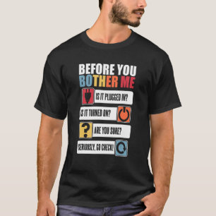 Innan du binder mig systemadministratör t shirt