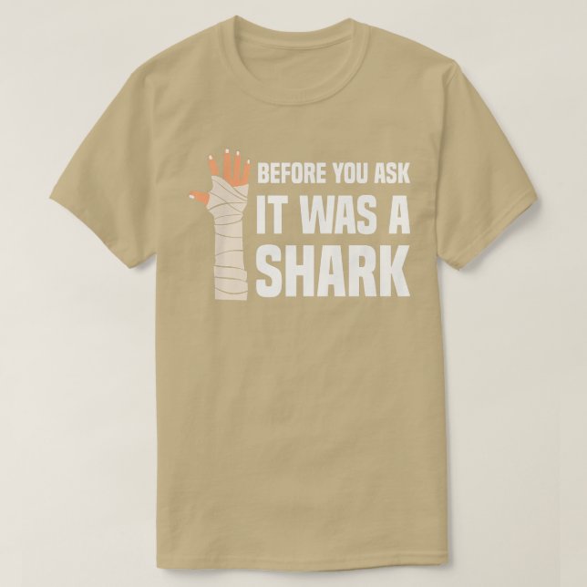 Innan du frågar var det en brun brun Leg45 T Shirt (Design framsida)