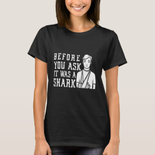 Innan du frågar var det en sprickad Arm-fraktur T Shirt
