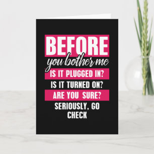 Innan du ger mig praktisk teknisk support kort