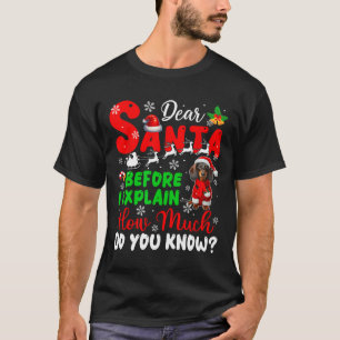 Innan jag förklarar hur mycket du vet Julafton Dac T Shirt