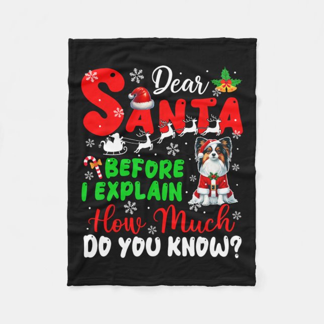 Innan jag förklarar hur mycket du vet Julafton Pap Fleecefilt (Framsidan)