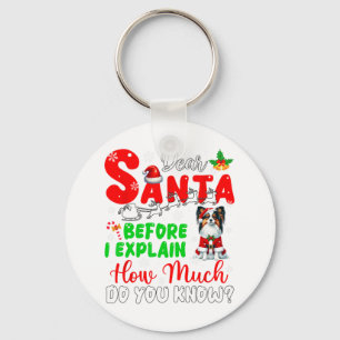 Innan jag förklarar hur mycket du vet Julafton Pap Nyckelring