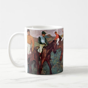 Innan Jockeis-utbildningen startas - Degas-målning Kaffemugg