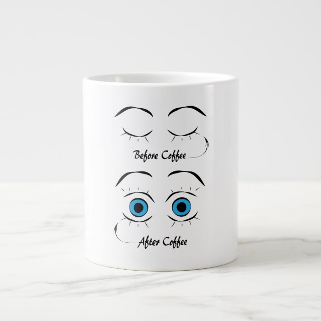 Innan kaffe/Efter kaffe Jumbo Mugg (Framsidan)