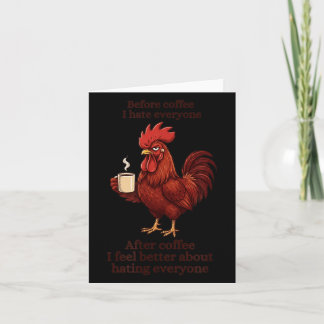 Innan kaffe Efter kaffe Roligt S Humor Mäns Kort