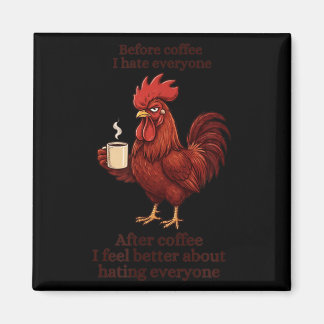Innan kaffe Efter kaffe Roligt S Humor Mäns Magnet