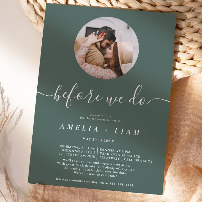 Innan vi gör en grönt för att ångra måltiden inbjudningar (Skapare uppladdad)