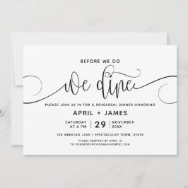 Innan vi gör middagsinbjudan inbjudningar