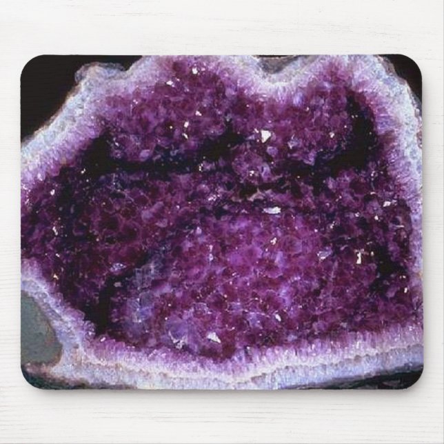 Innanför en Amethyst Geode mouspad Musmatta (Framsidan)