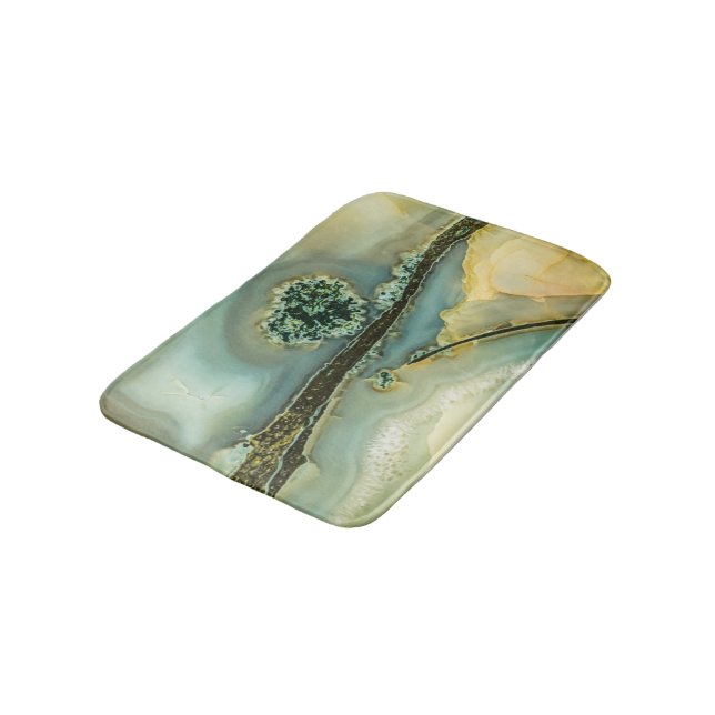 Innanför en halvädelsten badrumsmatta (Vinklad)