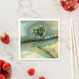 Innanför en halvädelsten pappersservett