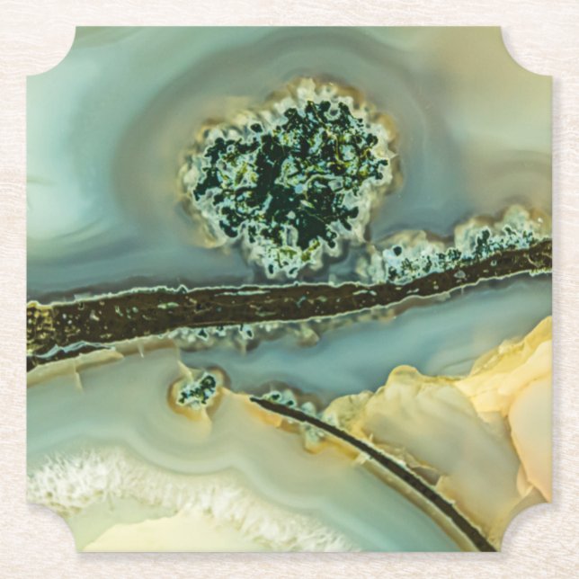 Innanför en halvädelsten underlägg papper (Framsida)