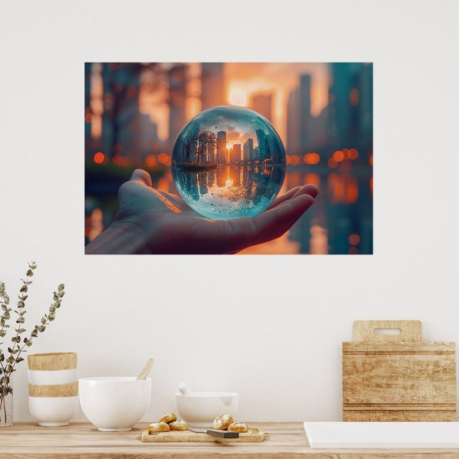 Innanför en sfär poster (Kök)