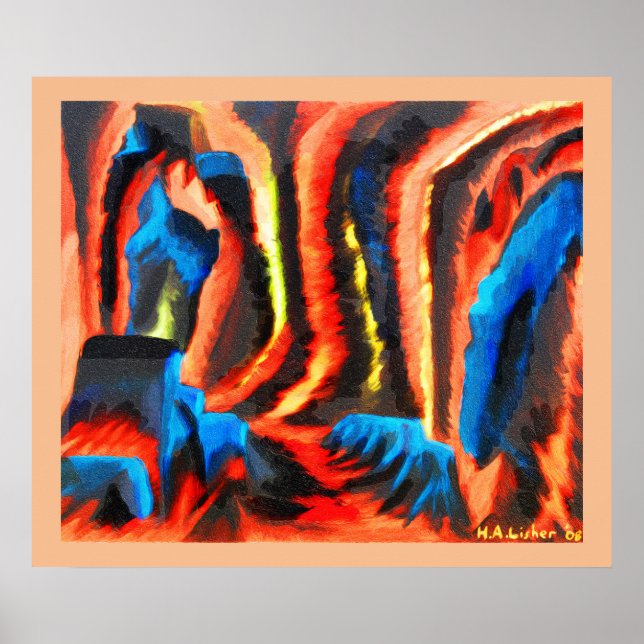 Innanför en vulkan poster (Framsidan)