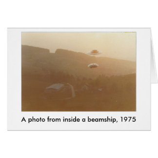 Innanför ett Beamship Hälsningskort