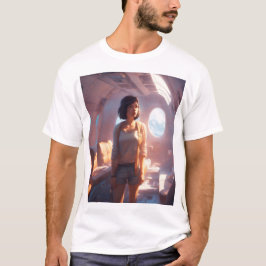 Innanför flygplan t shirt