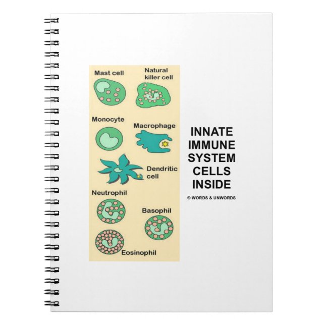 Innanför immunologi anteckningsbok med spiral (Framsidan)