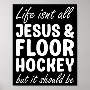 Innebandy för män eller kvinnor Jag älskar inneban Poster