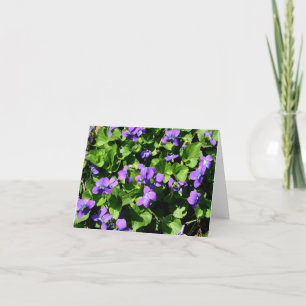Innebörd av ett "Violets Note Card" Kort