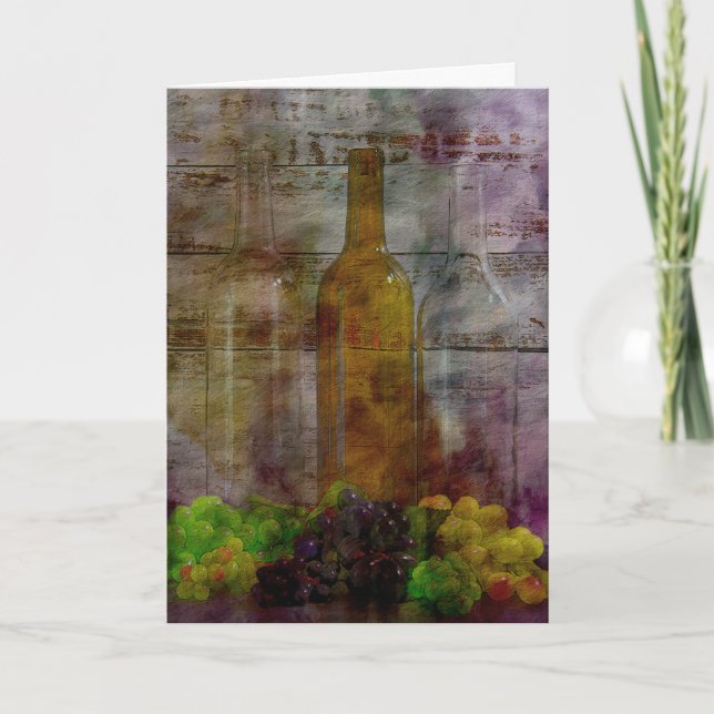 Innebörden av Vine Digital Art Greeting Card Kort (Framsida)