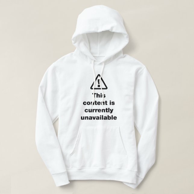 ⚠ Innehåll är för närvarande inte tillgängligt Hoodie (Design framsida)